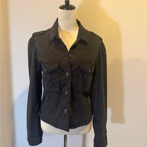 PAIGE Pacey Sz M Black Utility Jacket